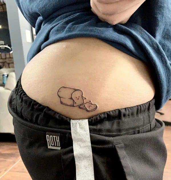 Bite Me Butt Tattoo