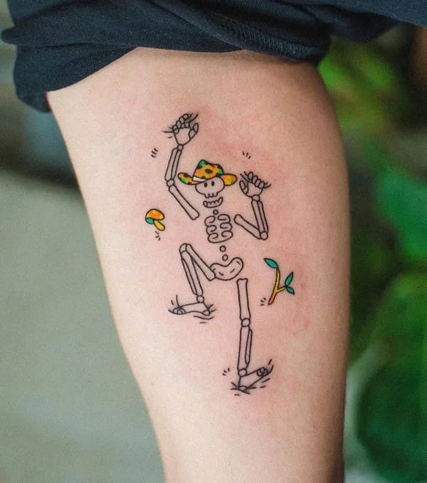 Cowboy Skeleton Tattoo