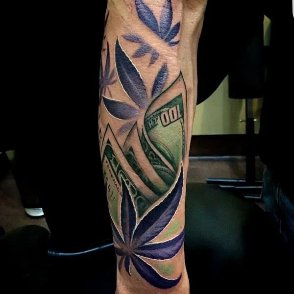 Weed Sleeve Tattoo