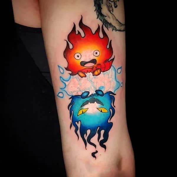 Sleeve Howl’s Moving Castle Tattoo