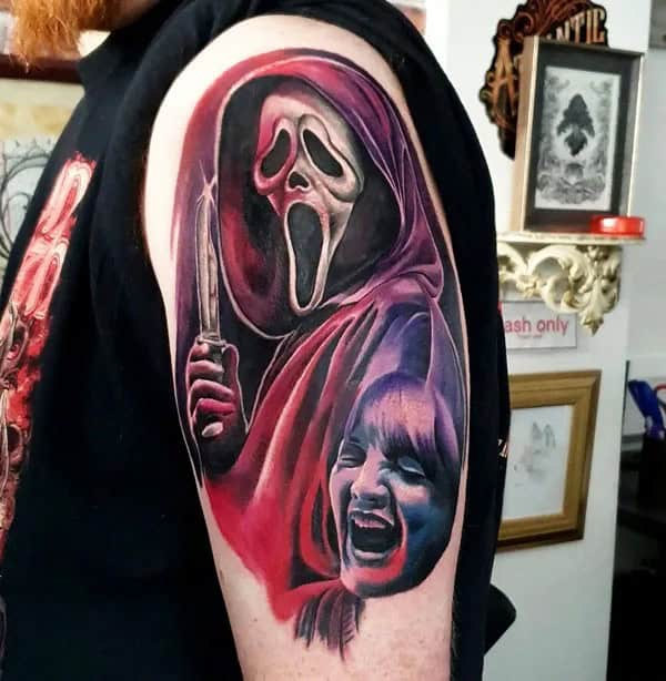 Scream Wrist Tattoo