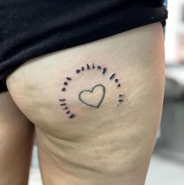 Bite Me Butt Tattoo