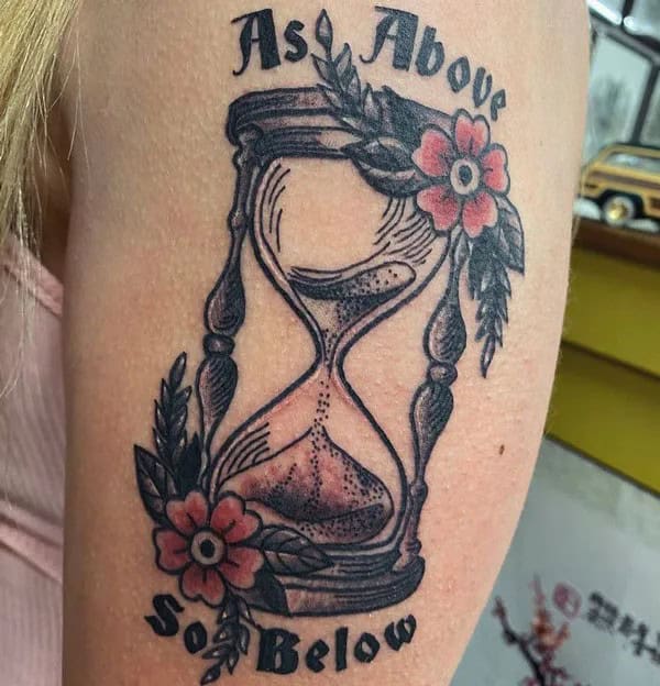 “As above, so below” Traditional Tattoo