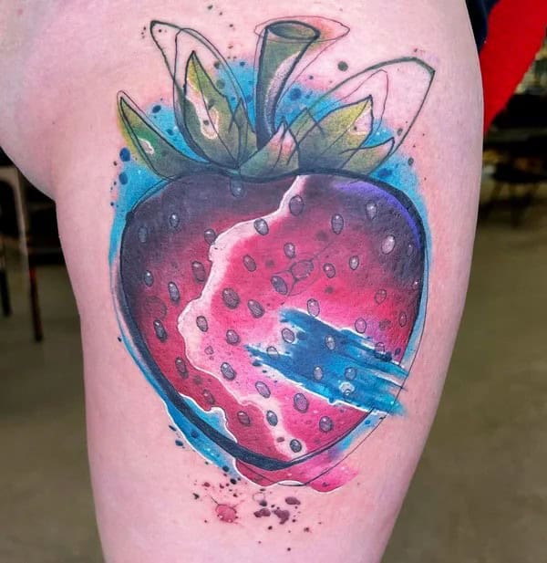 More Designs of Strawberry Tattoos To Check Out This Instant