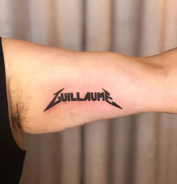 Forearm Name Tattoo