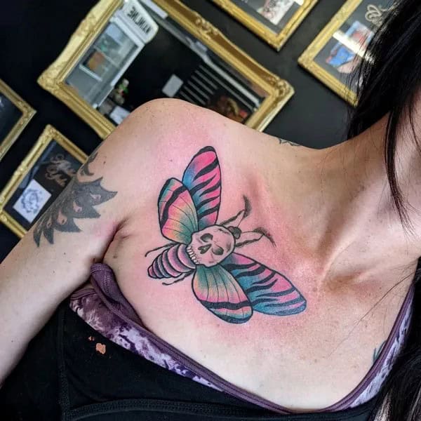 More Death Moth Tattoos That Can’t Be Ignored!