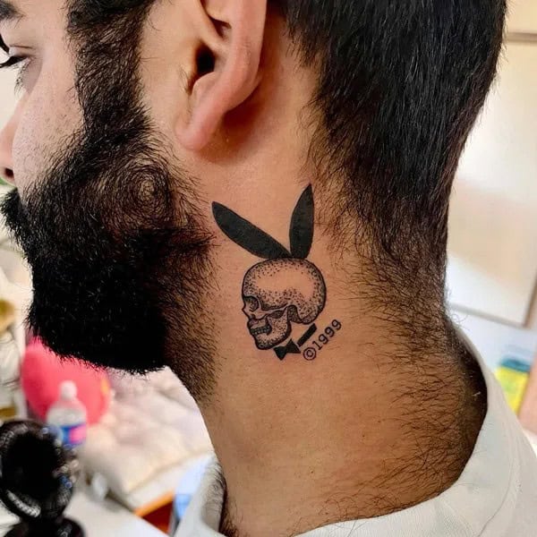 Skull Playboy Bunny Tattoo