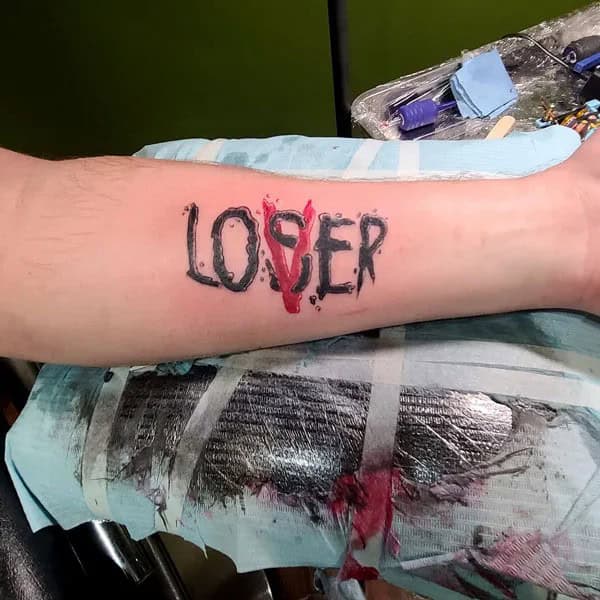 Evil Loser Lover tattoo