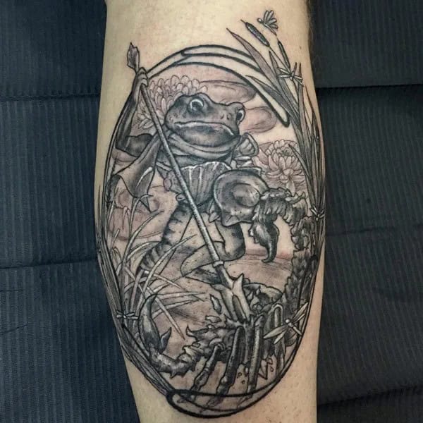 Scorpion And The Frog Tattoo