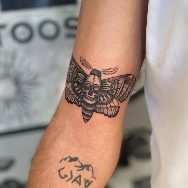 More Death Moth Tattoos That Can’t Be Ignored!