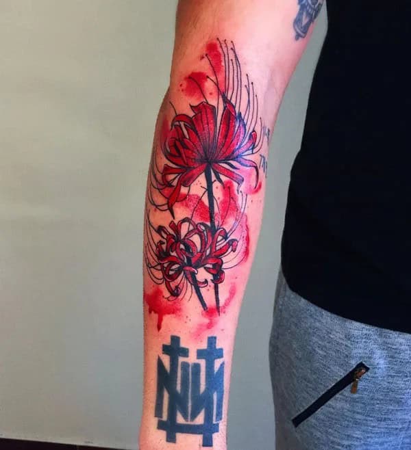 Demon Slayer Spider Lily Tattoo