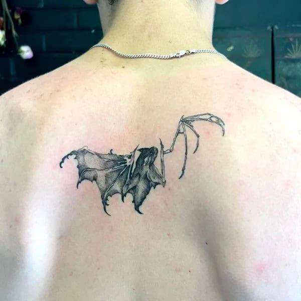 Bat Tattoo On Hand