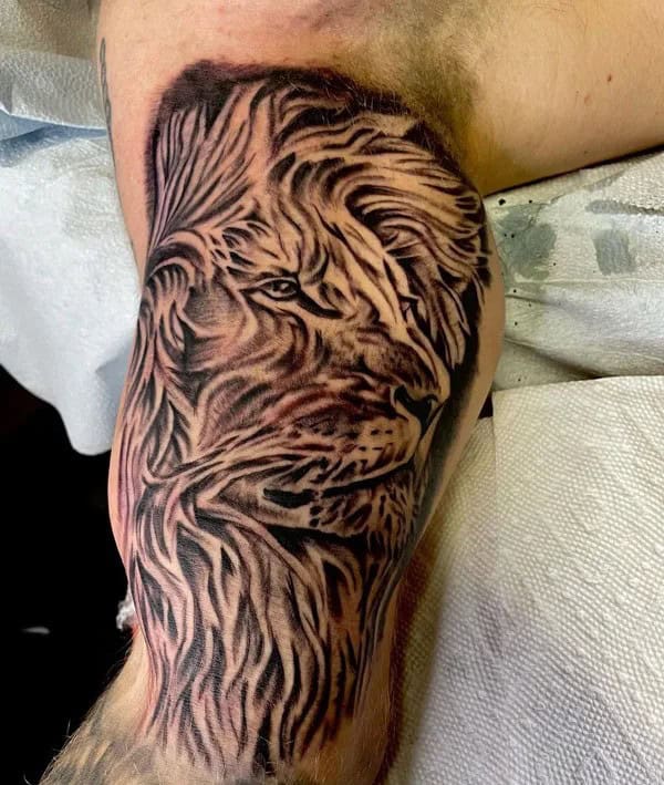 Lion Bicep Tattoo