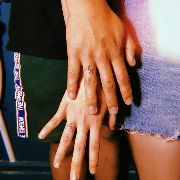 Couple Finger Tattoo