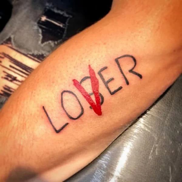 Evil Loser Lover tattoo