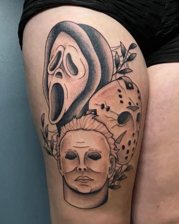 Ghostface Tattoo On Arm