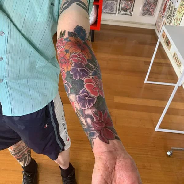 Flower Forearm Tattoo