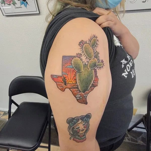 Prickly Pear Cactus Tattoo