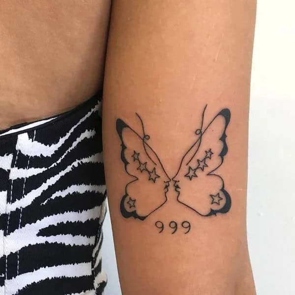 999 and Butterfly Tattoo