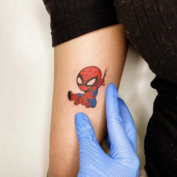 Small Spiderman Tattoo