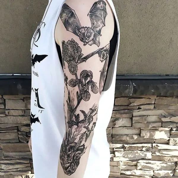 Bat Tattoo On Hand