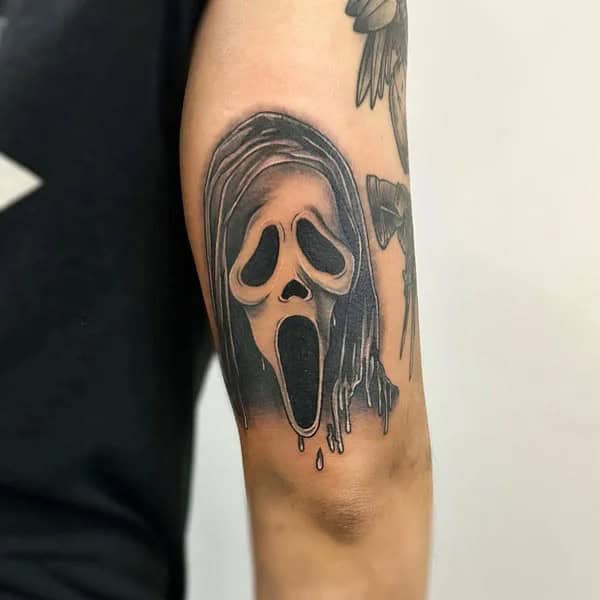 Ghostface Tattoo On Arm