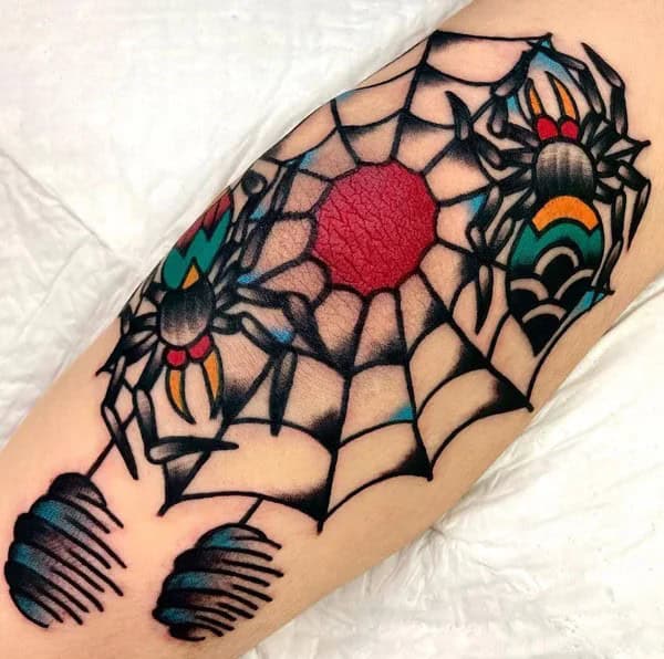 Spider Web Prison Tattoo