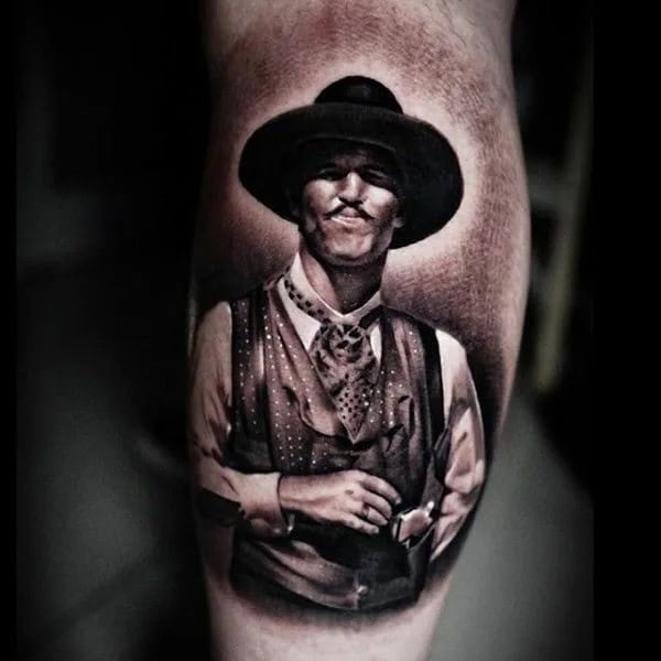 Doc Holliday Chest Tattoo