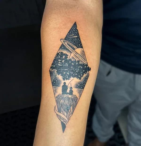 Father Son Space Tattoo