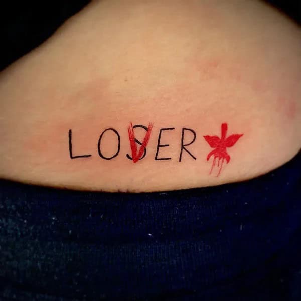 Evil Loser Lover tattoo