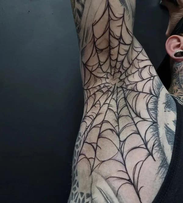 Spider Web Prison Tattoo