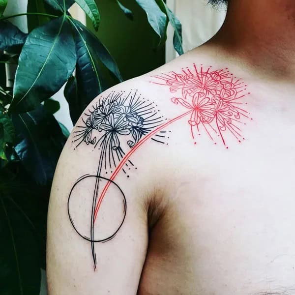 Demon Slayer Spider Lily Tattoo