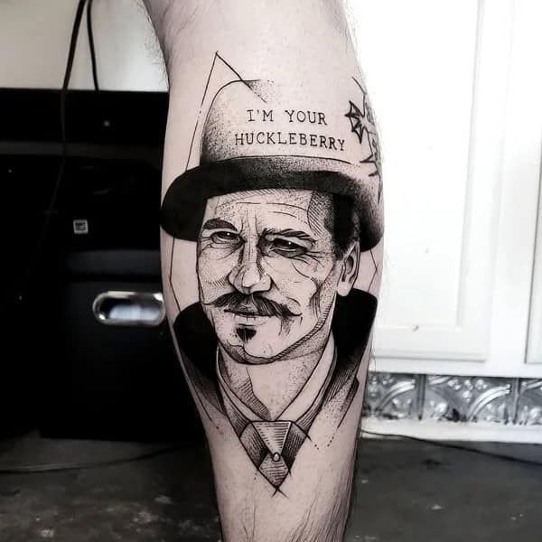 Doc Holliday Chest Tattoo