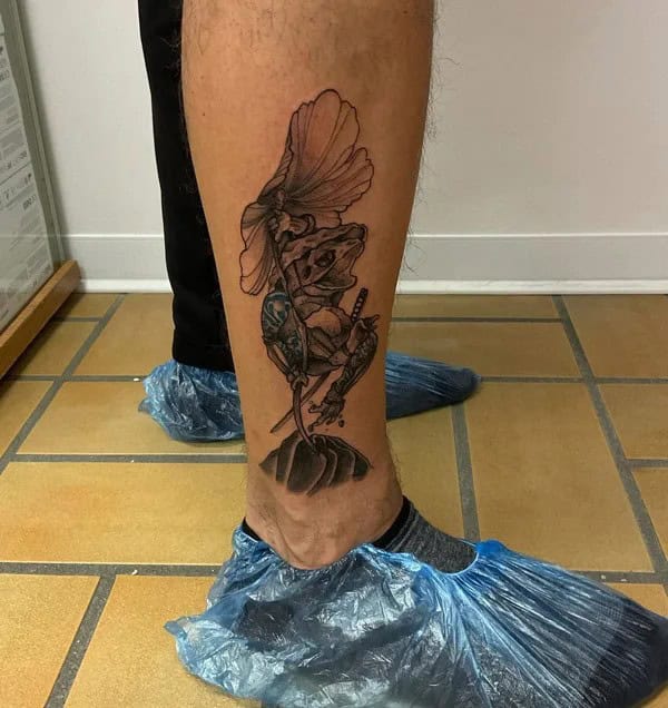 Japanese Frog Tattoo