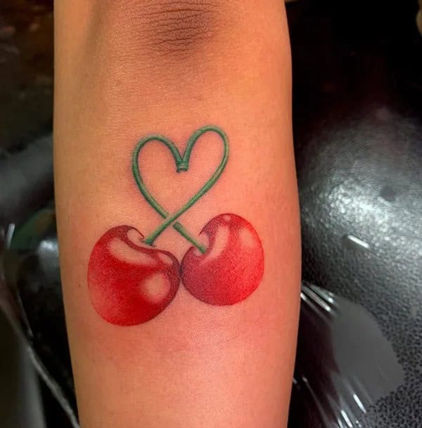 Cute Cherry Tattoo