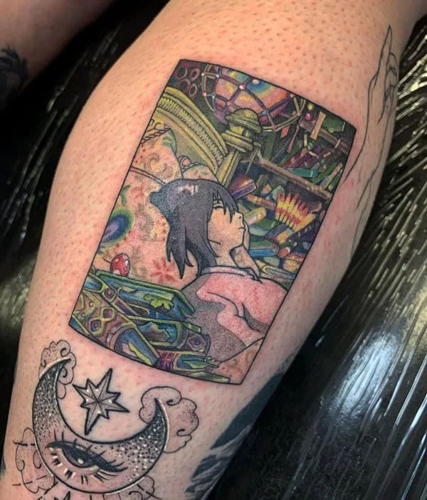 Sleeve Howl’s Moving Castle Tattoo