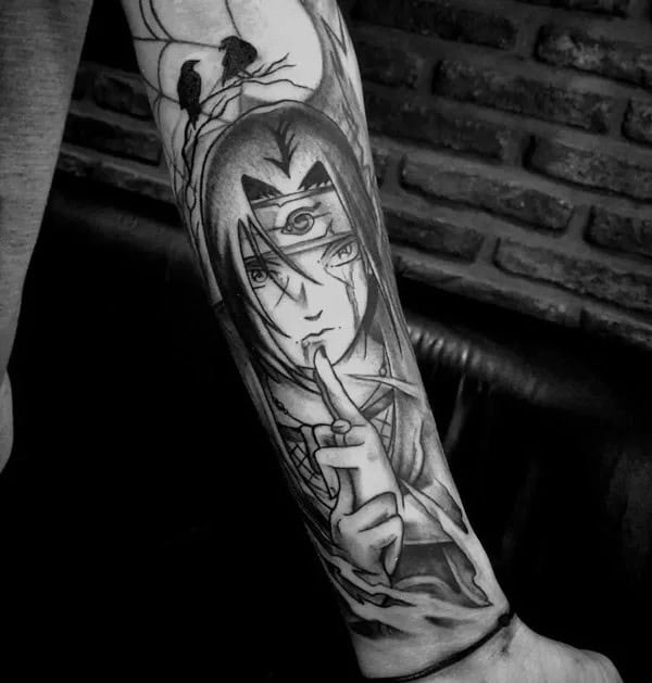 Itachi Hand Tattoo