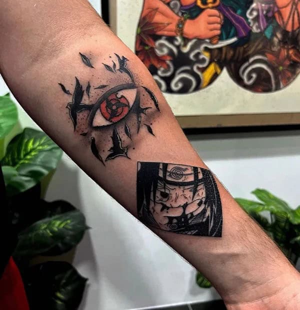 Itachi Eye Tattoo