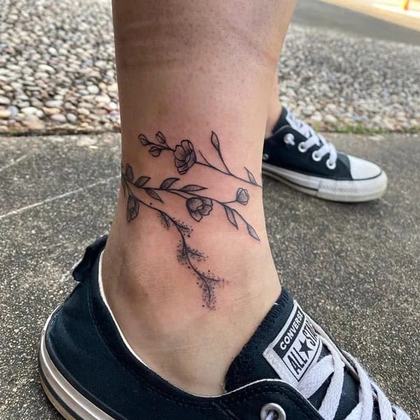 Ankle Charm Bracelet Tattoo