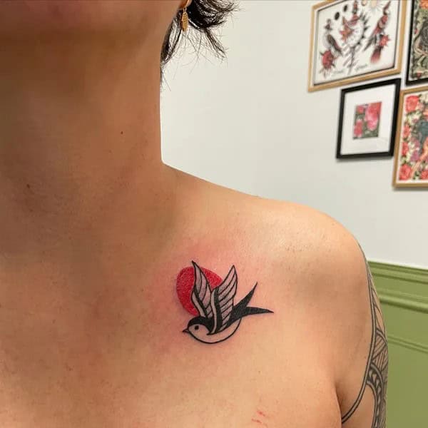 Small Sparrow Tattoo