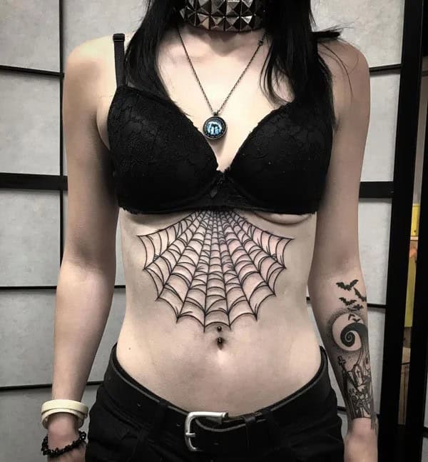 Spider Web Prison Tattoo