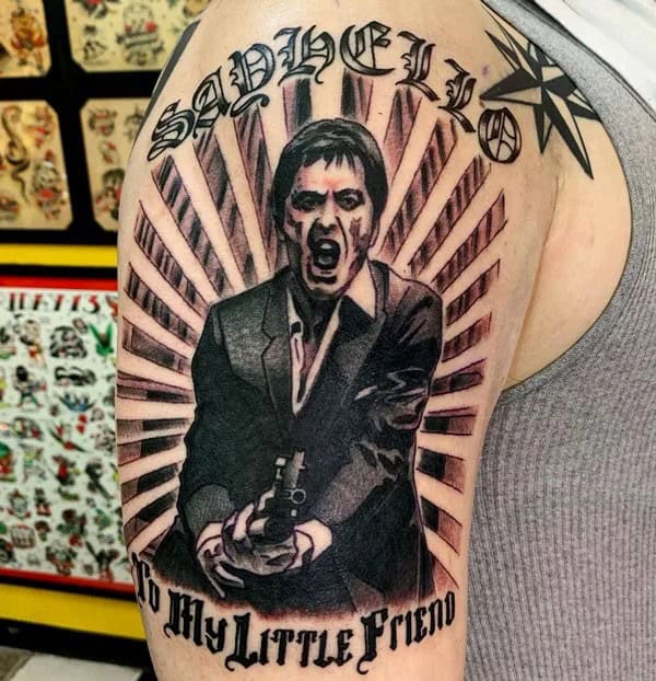 Al Pacino Scarface Tattoo