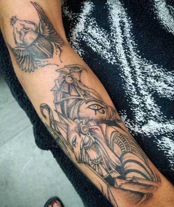 Anubis Horus Tattoo