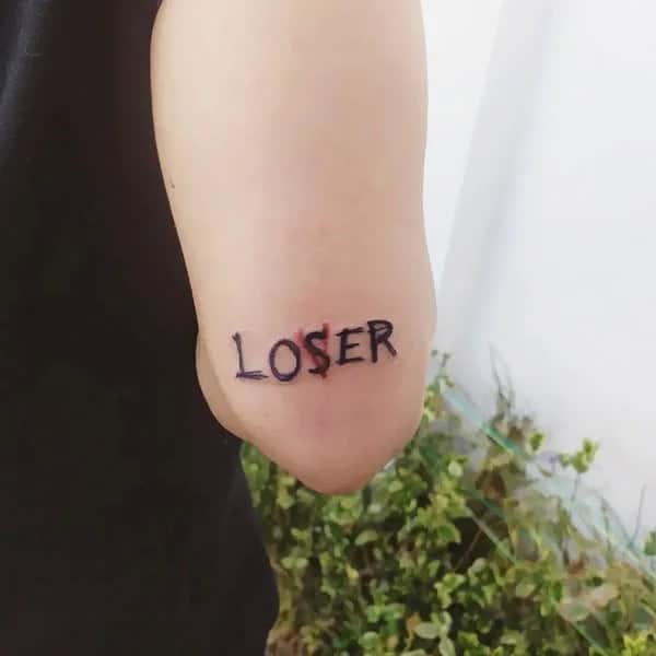 Evil Loser Lover tattoo