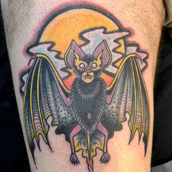 Bat Tattoo On Hand