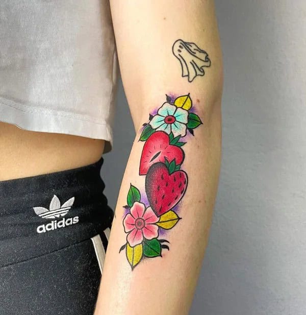 More Designs of Strawberry Tattoos To Check Out This Instant