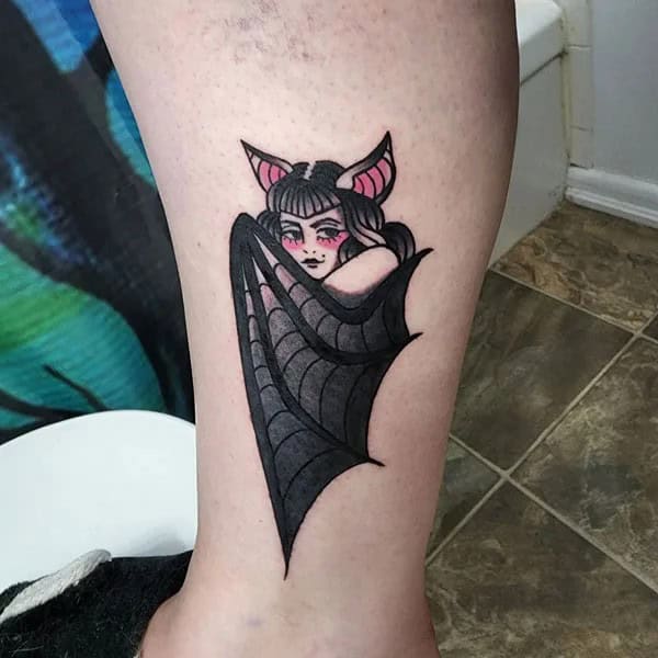 Bat Tattoo On Hand