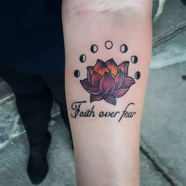 “Faith Over Fear” Cancer Tattoo