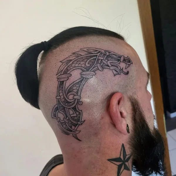 Viking Head Tattoo