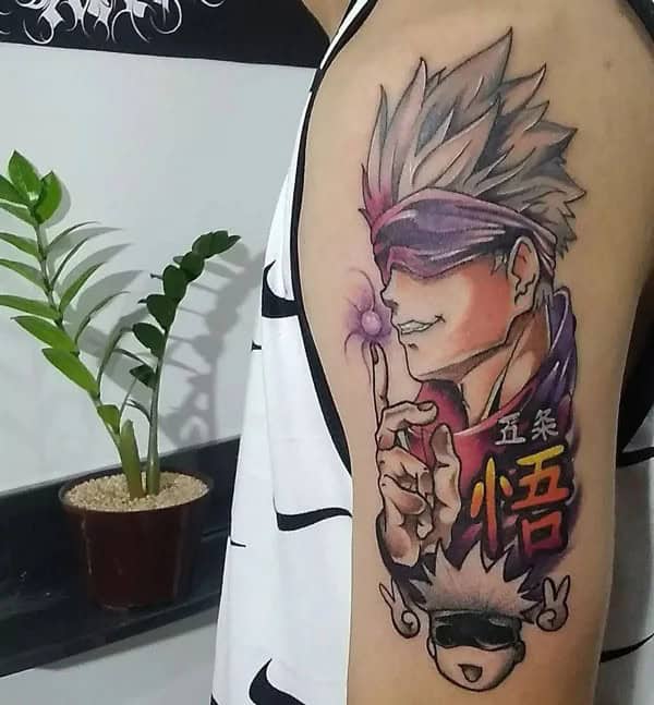 “Jujutsu Kaisen” Neck Tattoo